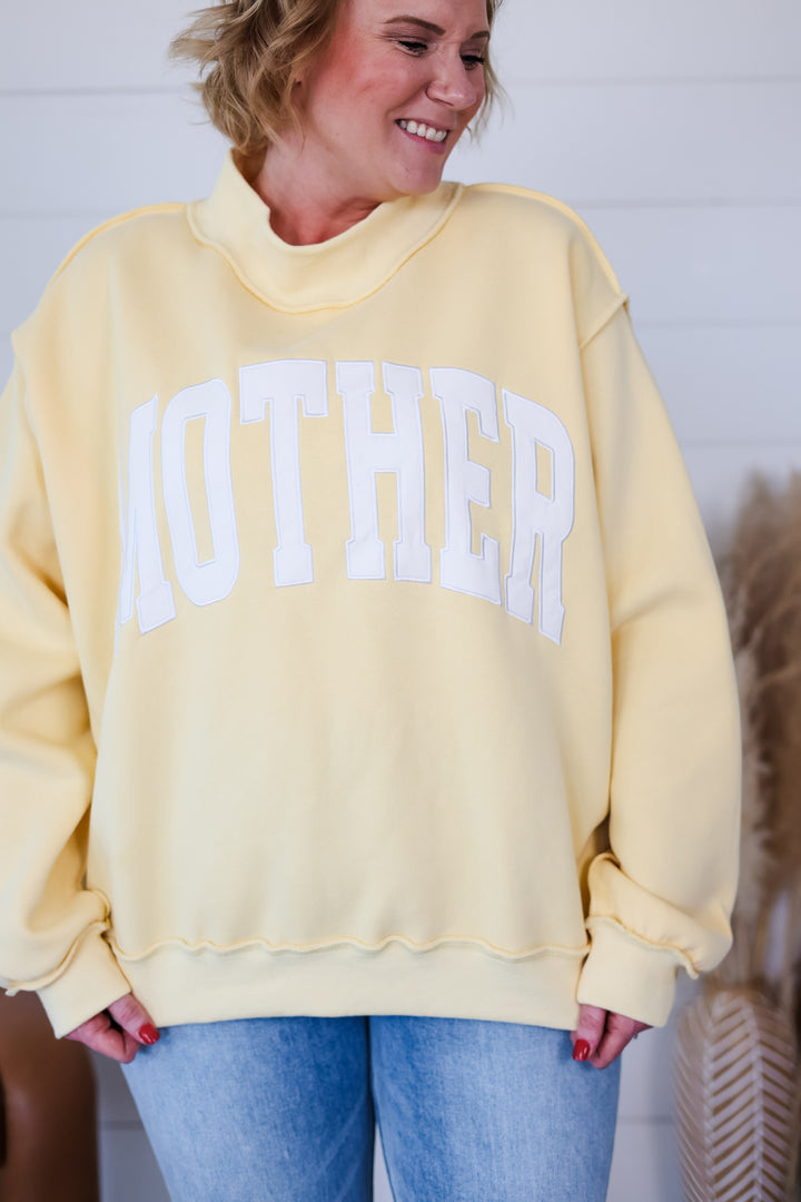 MOTHER Mock Neck Top