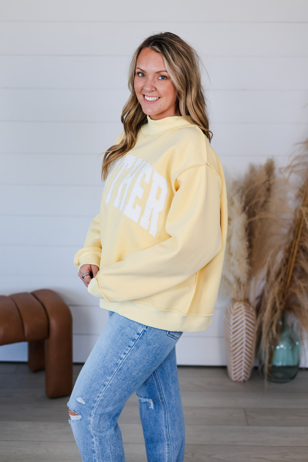 MOTHER Mock Neck Top