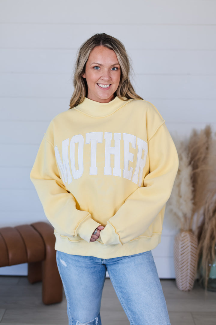 MOTHER Mock Neck Top