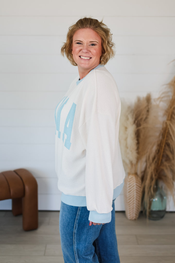 MAMA Crewneck Top