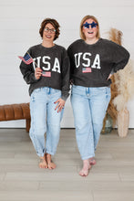 Load image into Gallery viewer, USA Flag Corded Crew
