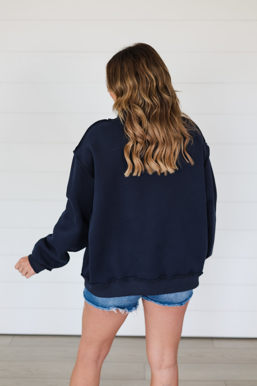 USA & Flag Reversible Mock Neck Top