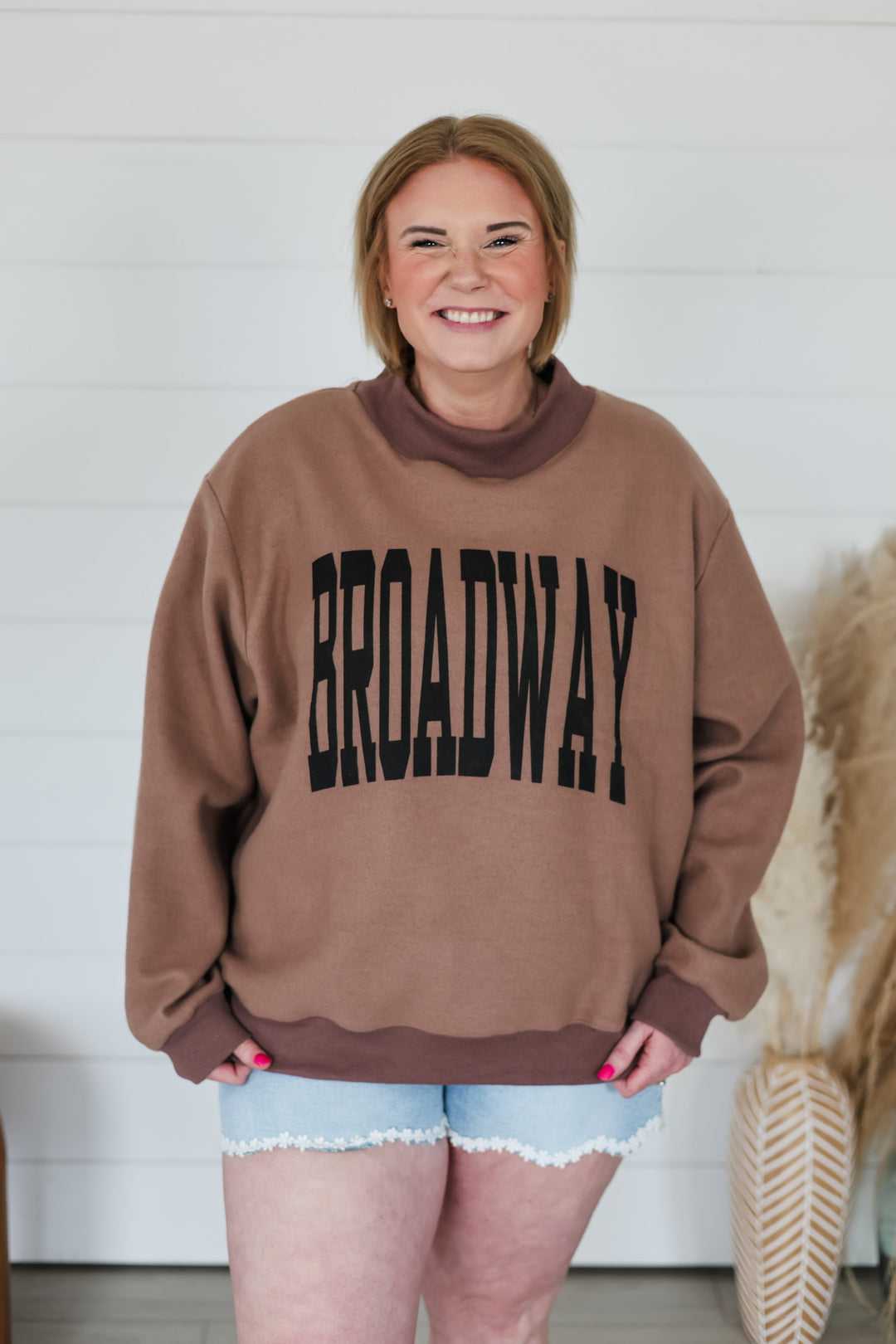 Nashville To Broadway Mock Neck