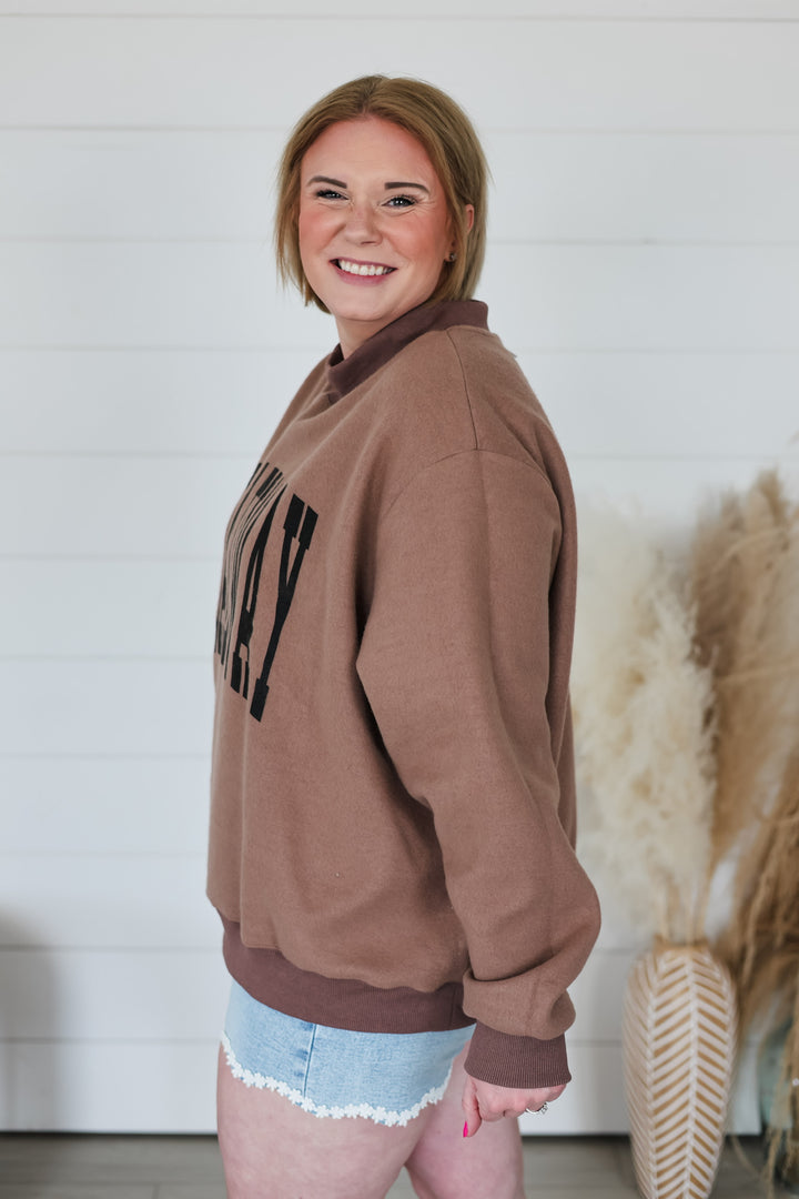 Nashville To Broadway Mock Neck