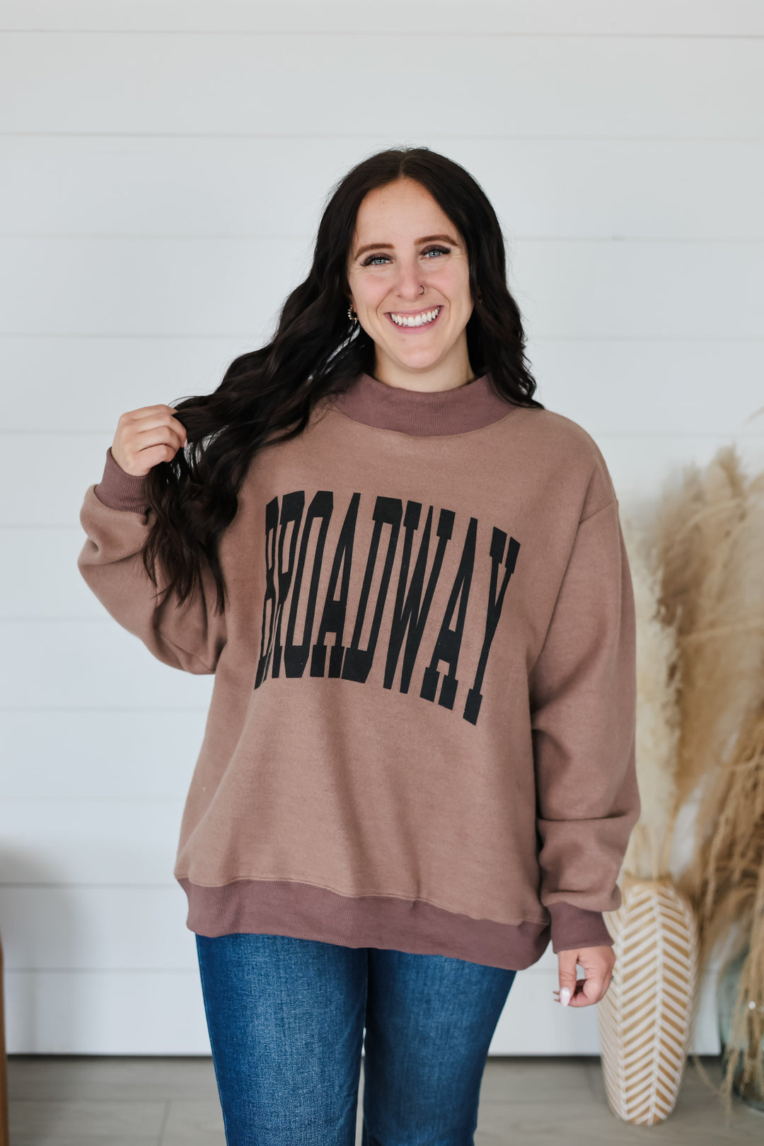 Nashville To Broadway Mock Neck