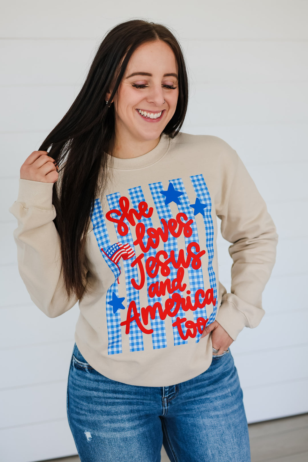 She Loves Jesus Top