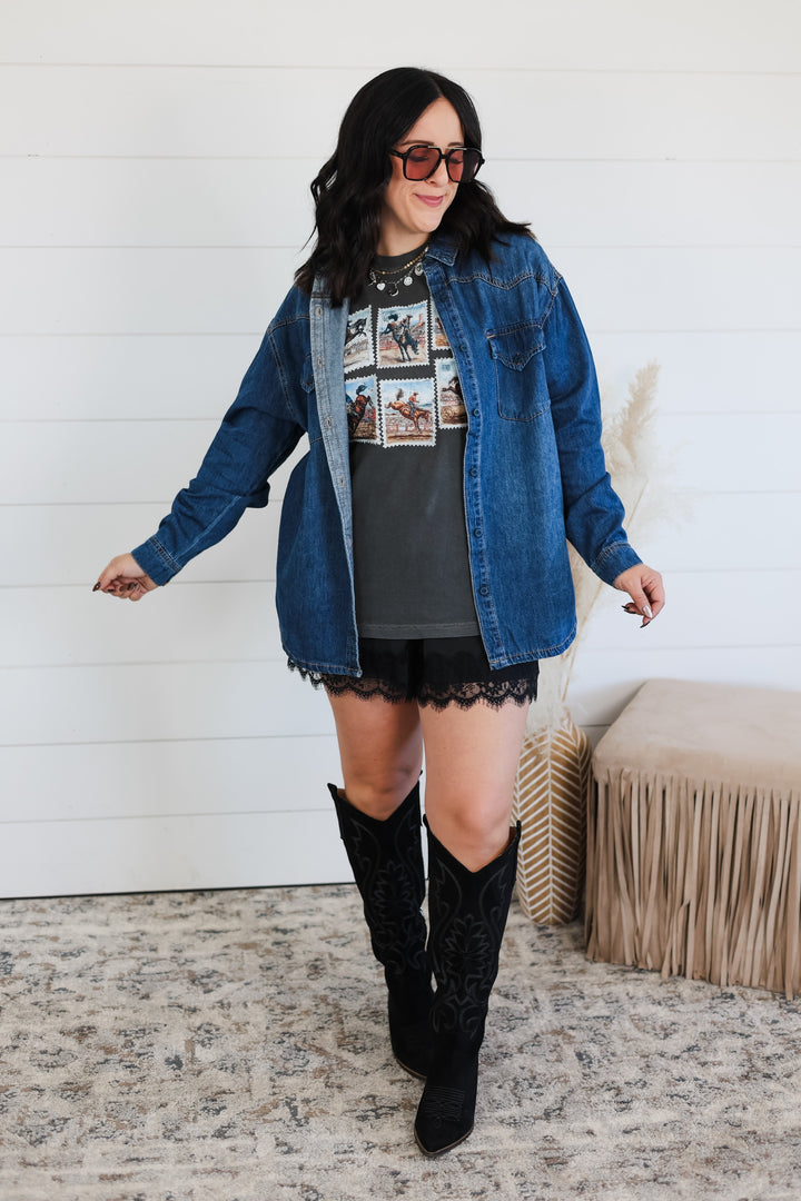 Just In Case Denim Top