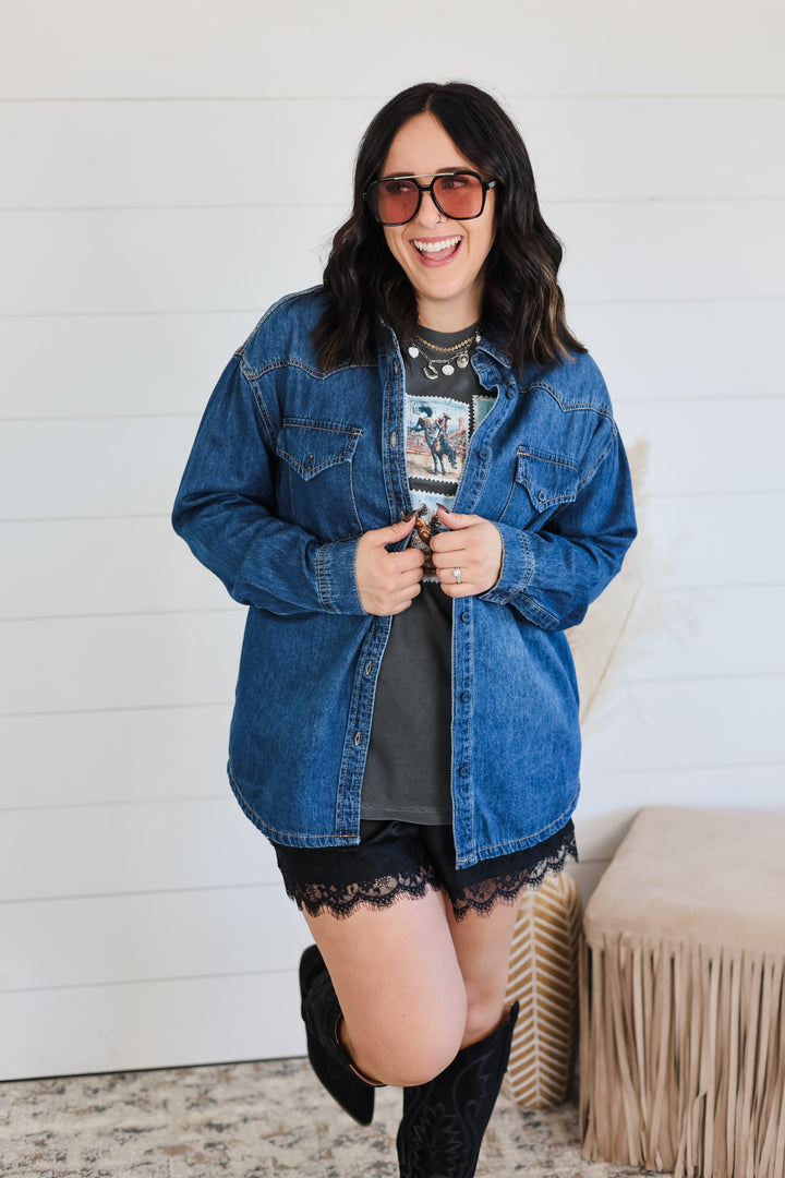 Just In Case Denim Top