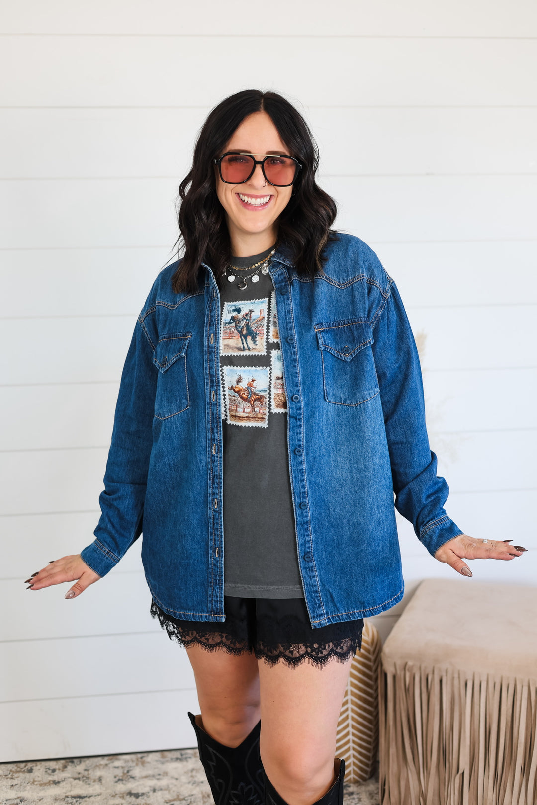 Just In Case Denim Top