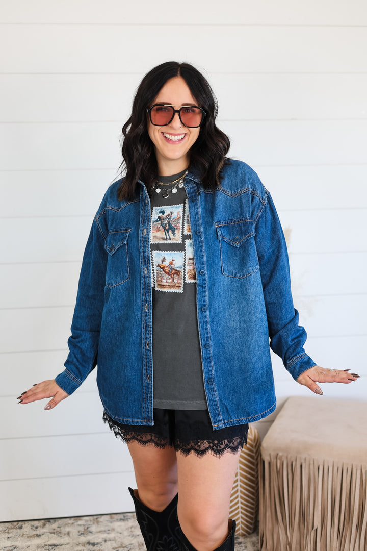 Just In Case Denim Top