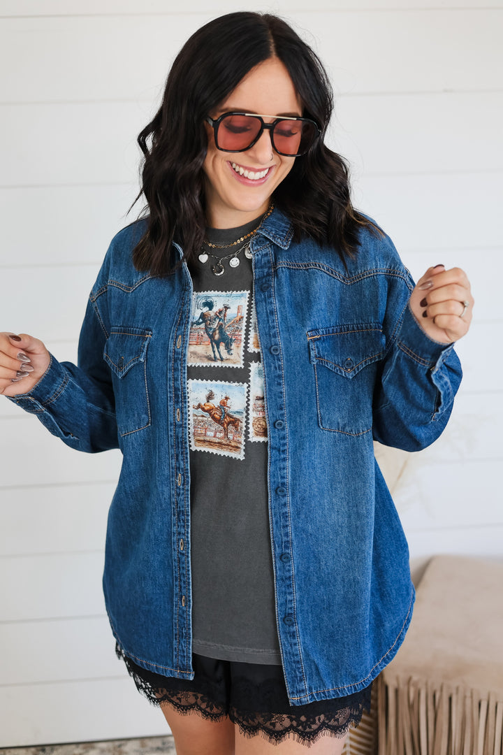 Just In Case Denim Top