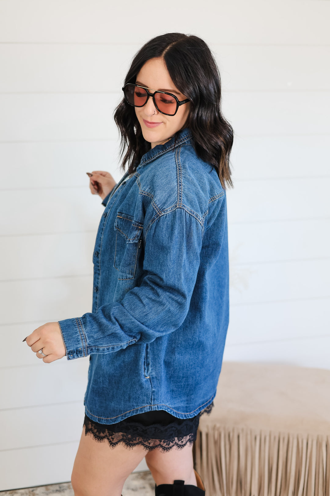 Just In Case Denim Top