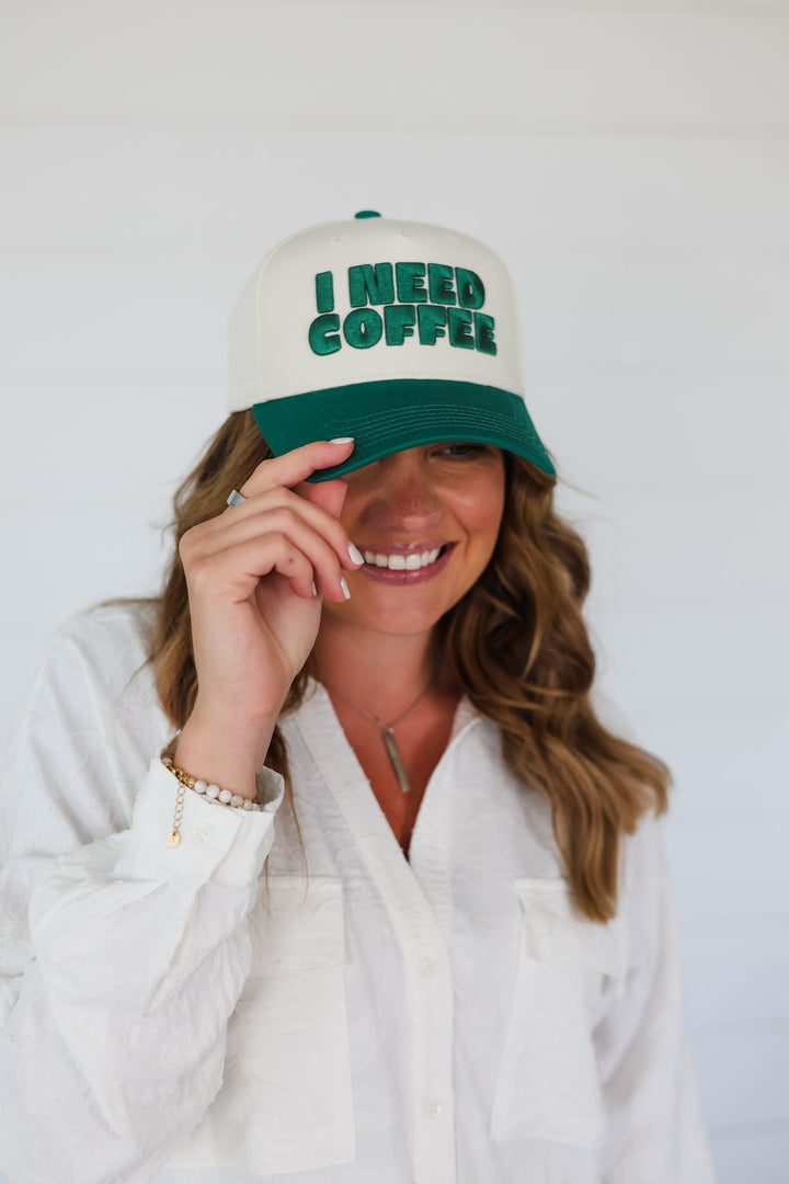 I NEED COFFEE Hat