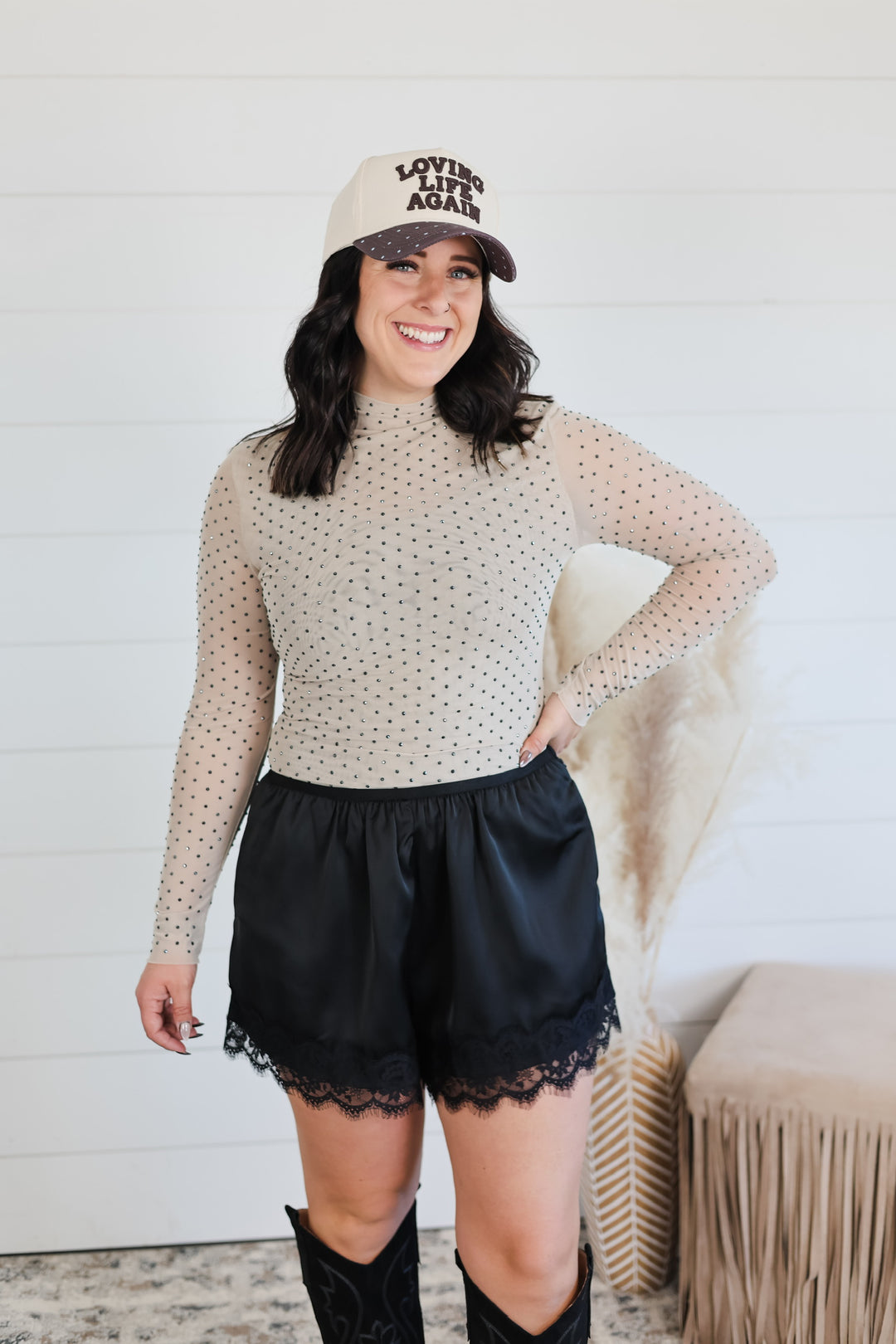 Made To Shine Rhinestone Top