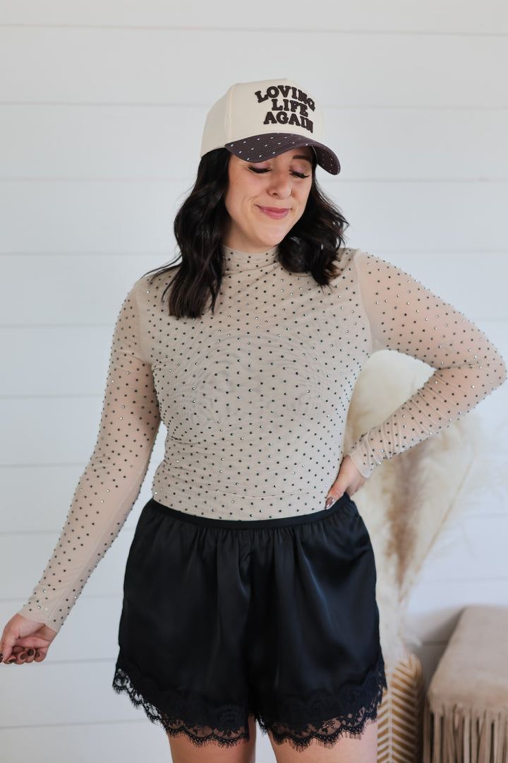 Made To Shine Rhinestone Top