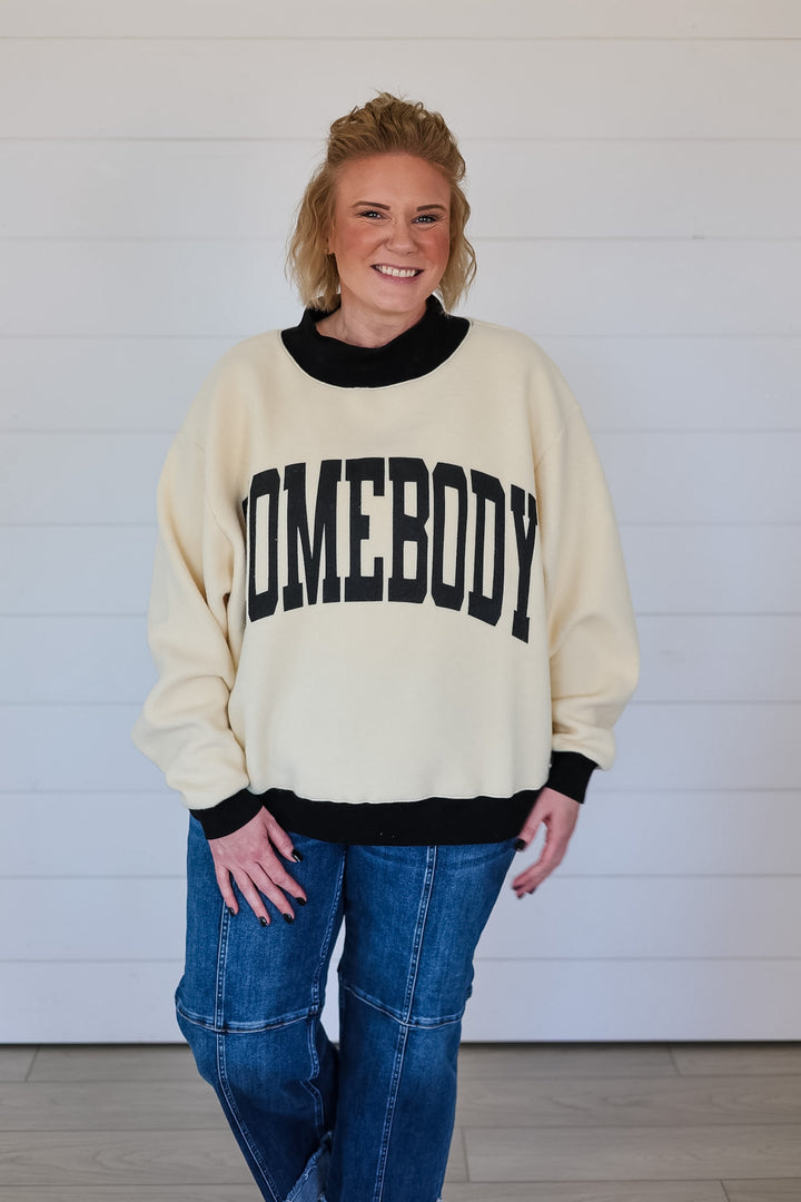 Reversible HOMEBODY Mock Neck Top