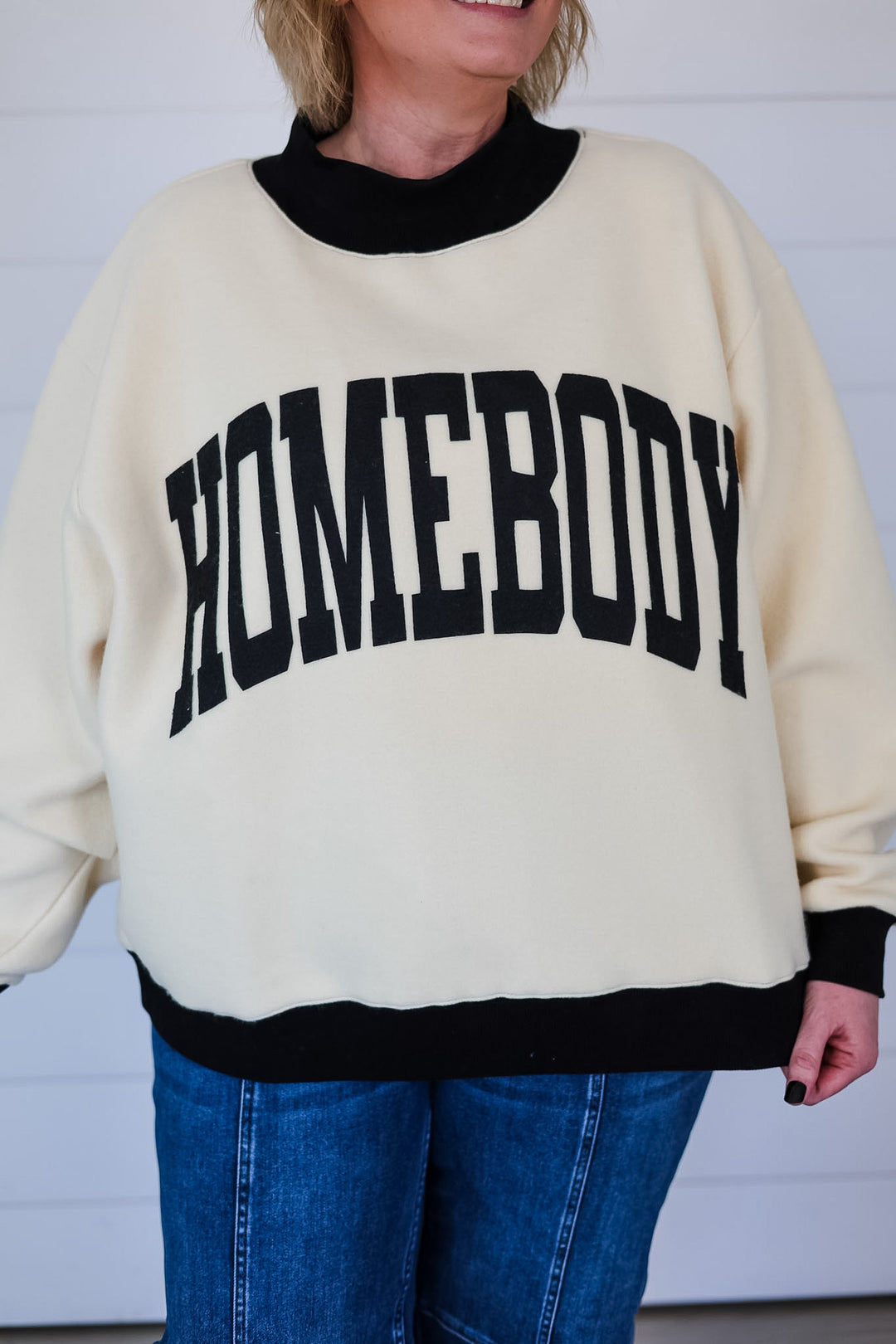 Reversible HOMEBODY Mock Neck Top