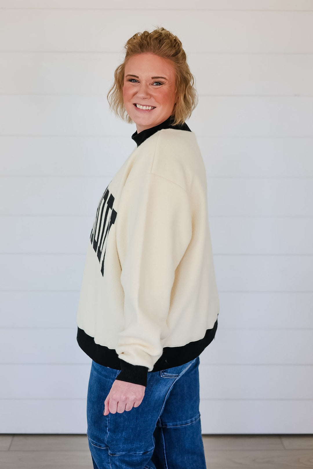 Reversible HOMEBODY Mock Neck Top