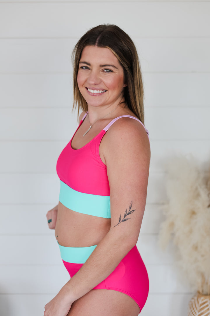 Catching Waves Bikini Swim Top