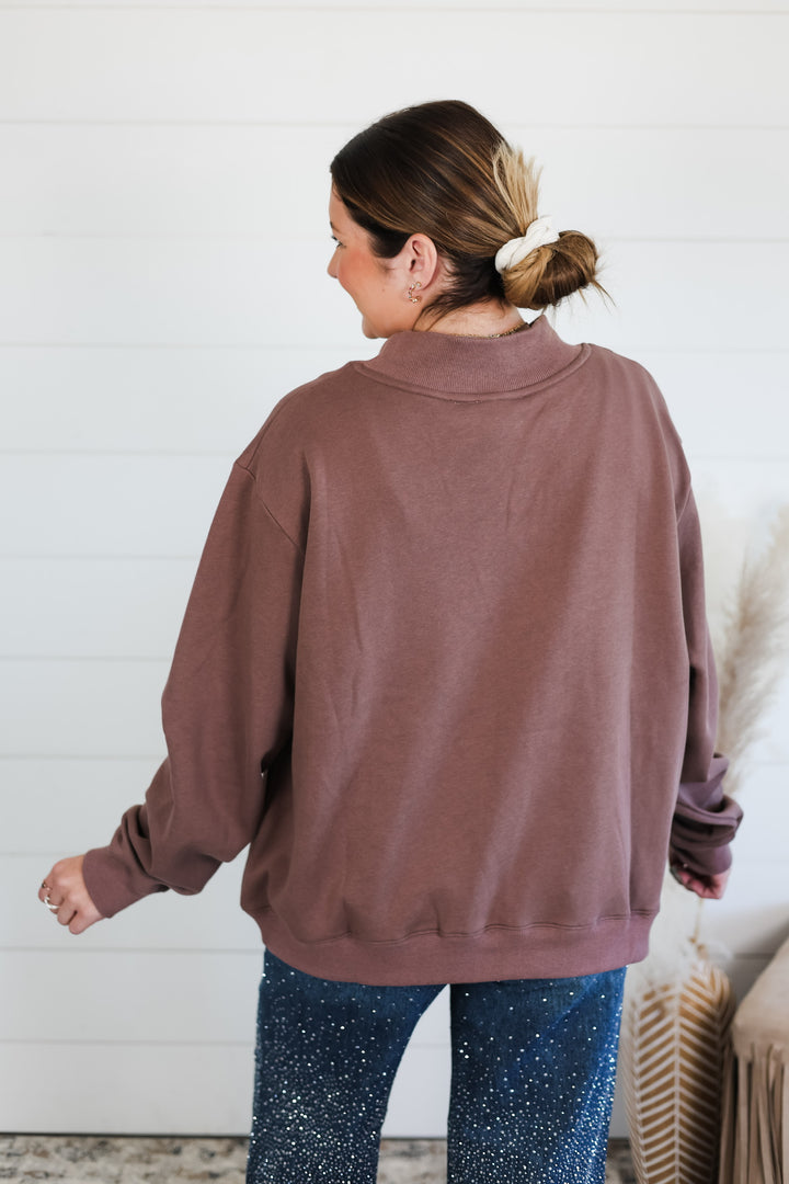 HOWDY Mock Neck Top