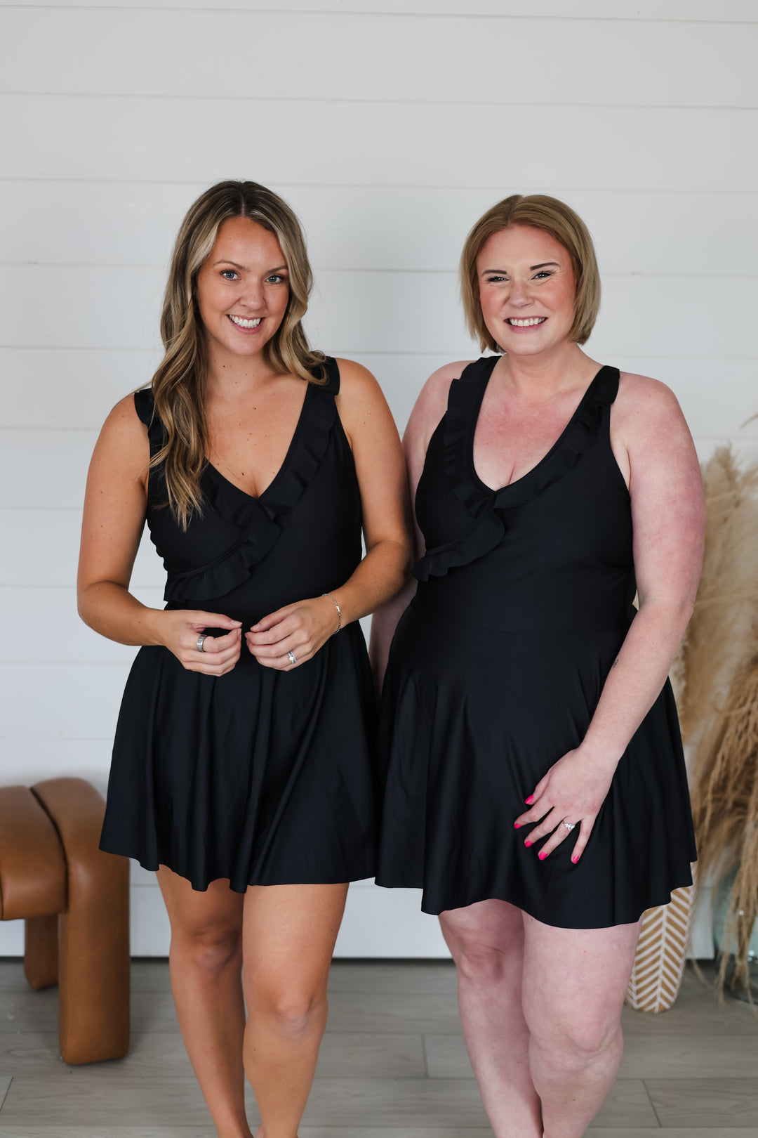 Off To The Coast Ruffle Swim Dress