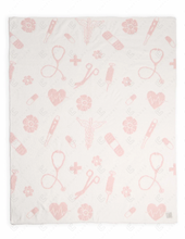 Load image into Gallery viewer, Medical Symbols Comfy Luxe Blanket
