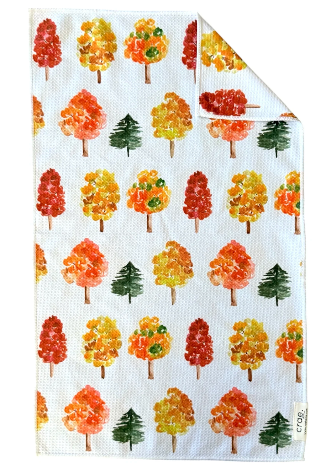 Happy Little Trees Double Sided Hand Towel