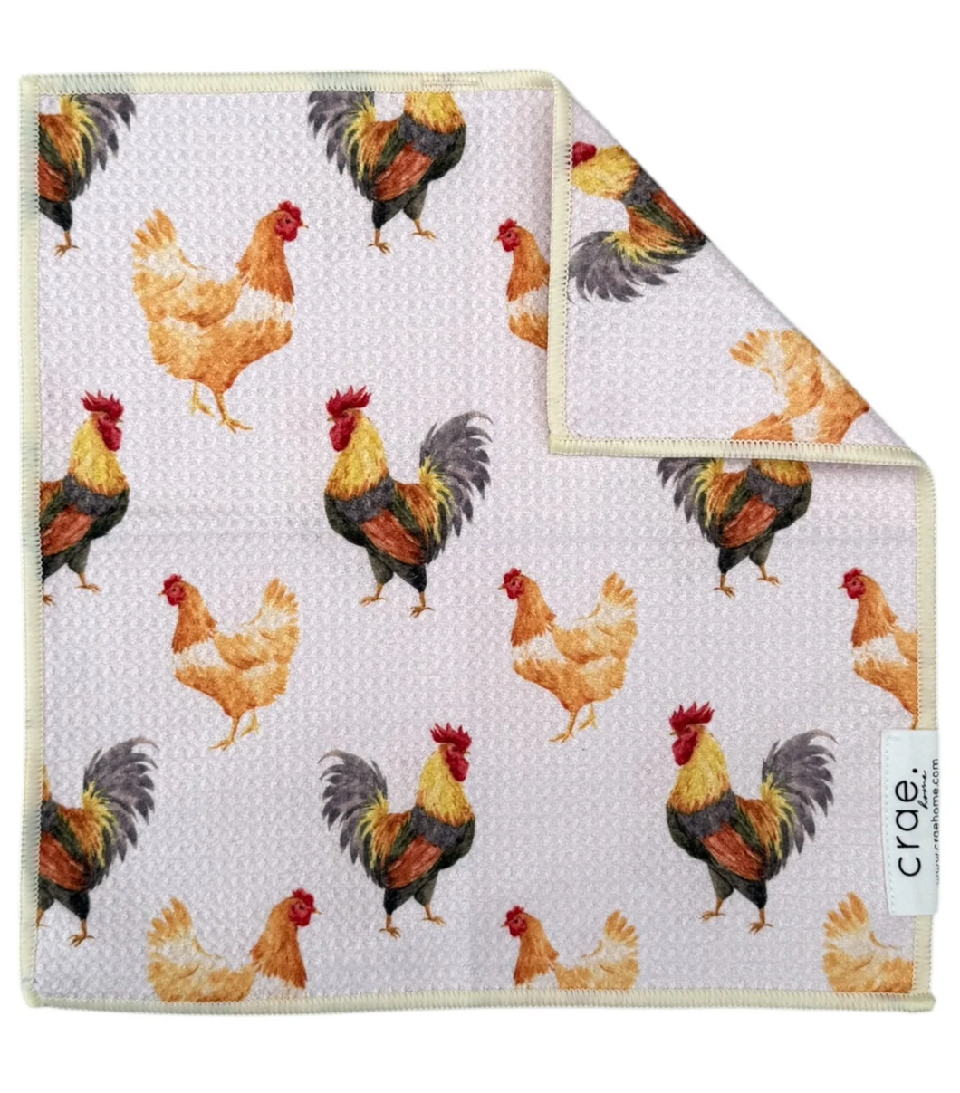 Cockadoodle Double Sided Washcloth