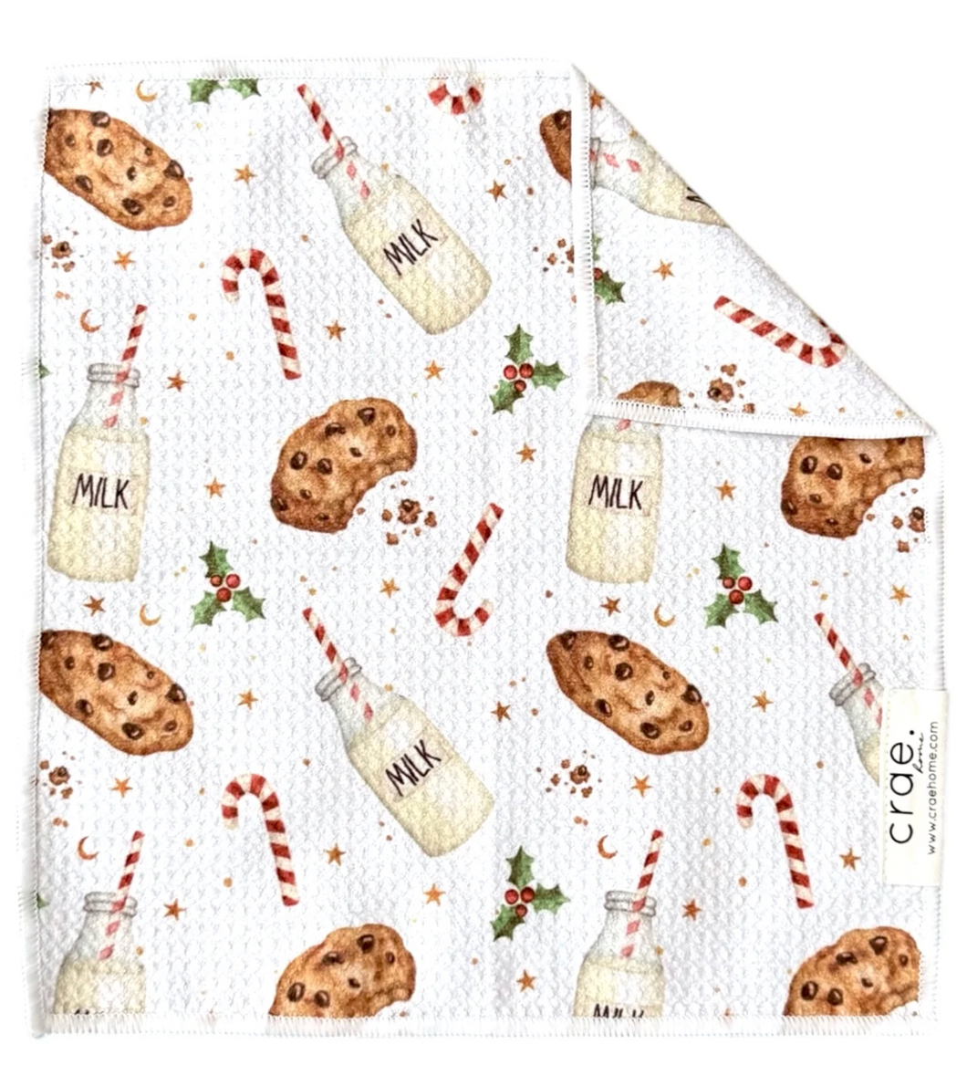 Santa's Midnight Munch Double Sided Washcloth