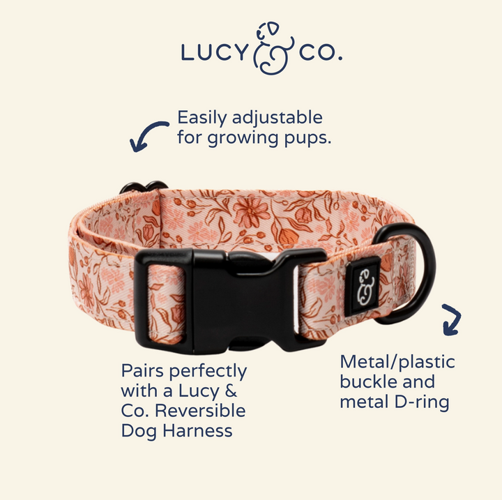 Woodland Wildflowers Dog Collar