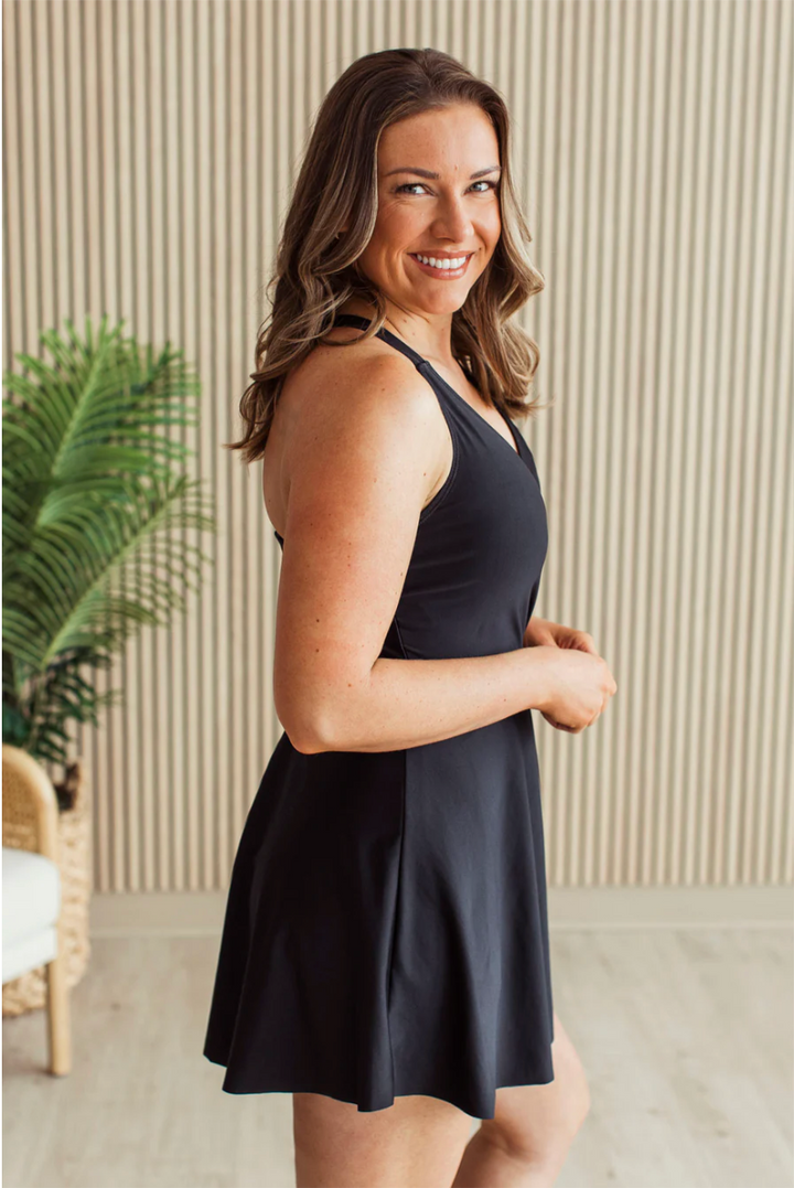 Shimmering Waters Swim Dress