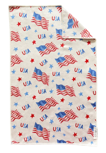 Liberty Wave: Double-Sided Hand Towel
