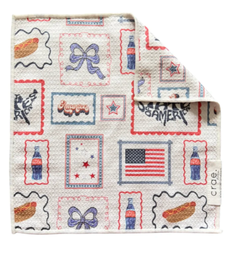 XOXO U.S.A: Double-Sided Washcloth