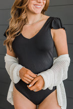 Load image into Gallery viewer, Beachside Bliss Ribbed One-Piece Swimsuit
