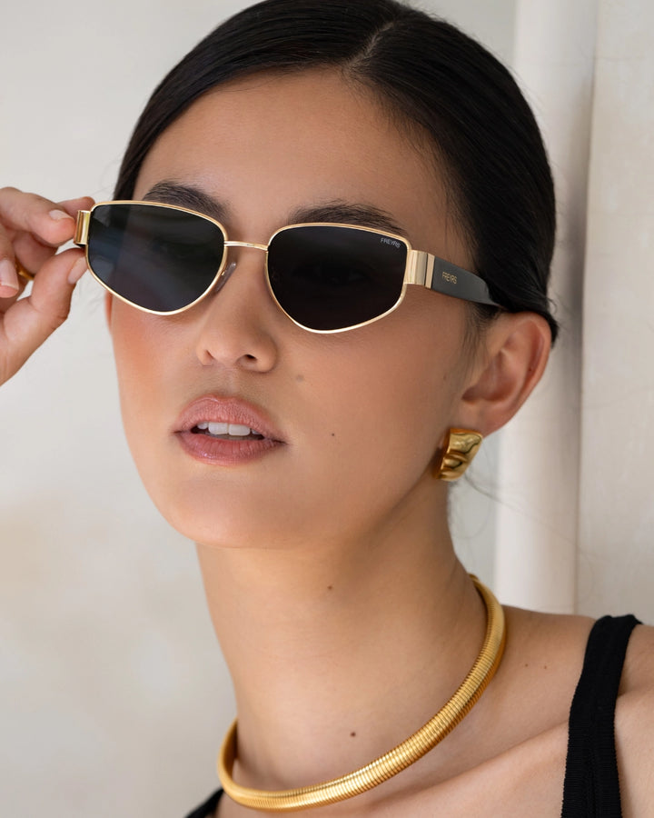 Delilah Sunglasses - Gold/Gray