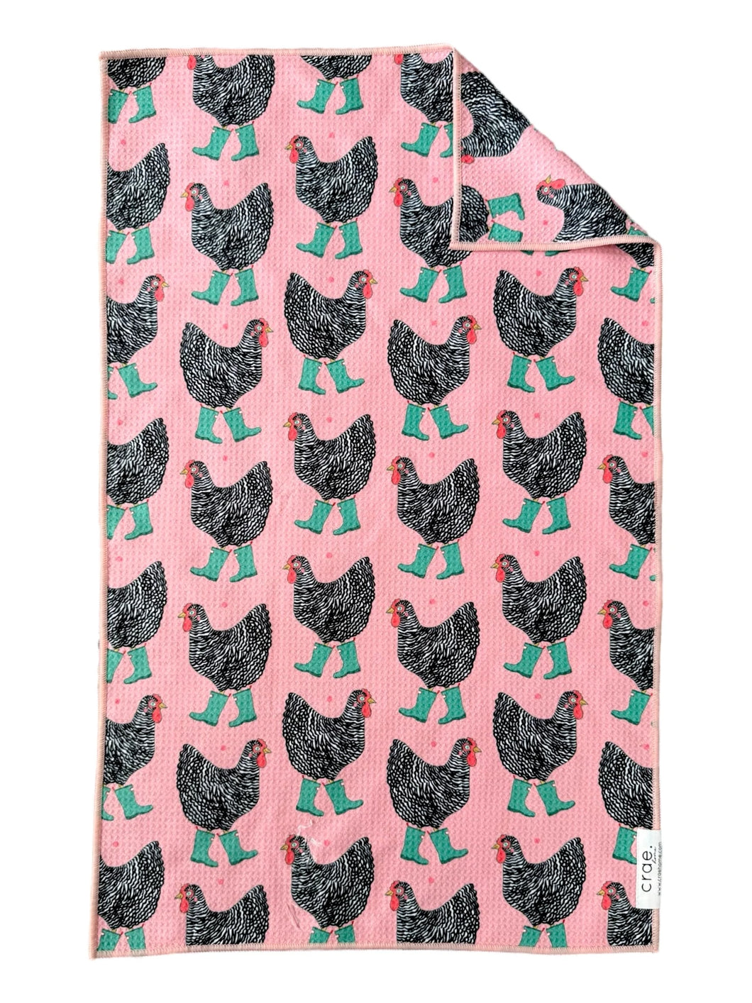 Chick In Boots Double Sided Hand Towel