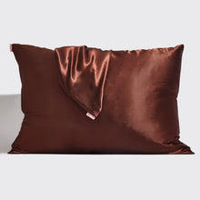 Load image into Gallery viewer, KITSCH: Satin Pillowcase - Chocolate
