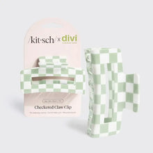 Load image into Gallery viewer, KITSCH: x Divi Recycled Plastic Checkered Claw Clip
