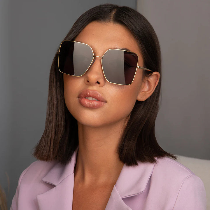 Dream Girl Sunglasses- Gold/Gray