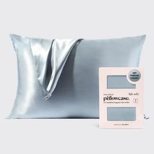 Load image into Gallery viewer, KITSCH: Satin Pillowcase - Haze Blue
