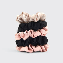 Load image into Gallery viewer, KITSCH: Satin Sleep Scrunchies 5 pc - Assorted
