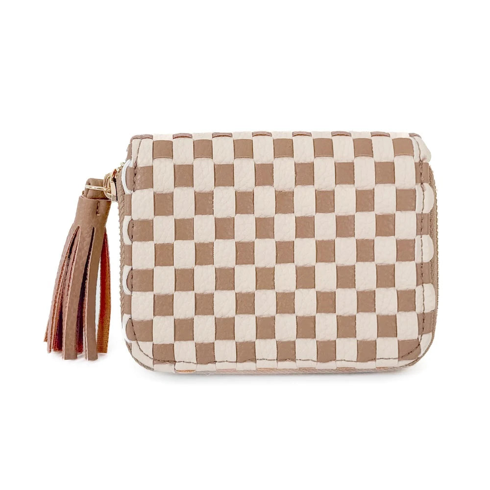 Sonny Woven Wallet - Tan