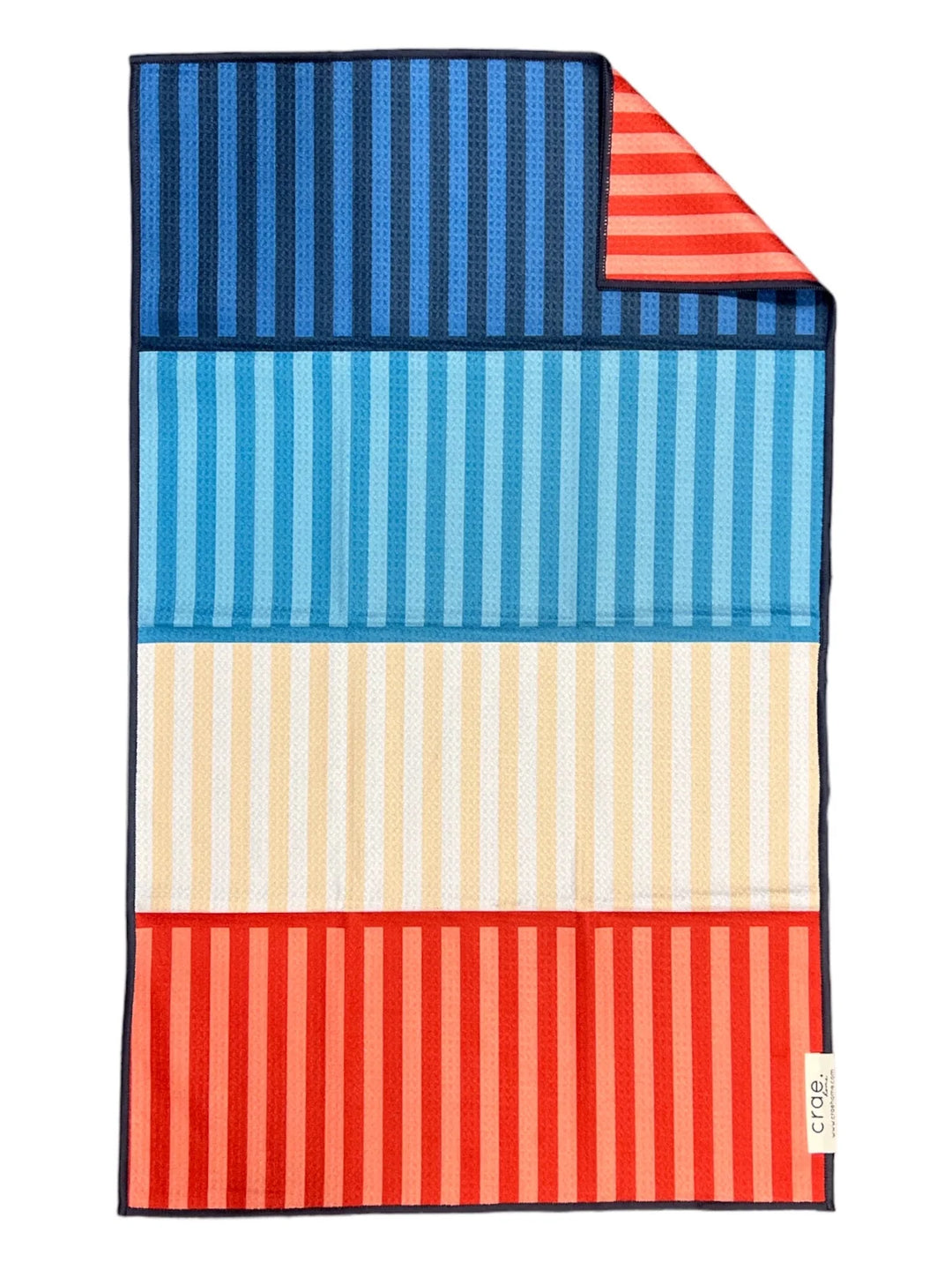 Stars & Stripes On Stripes: 2 Double Sided-Hand Towels