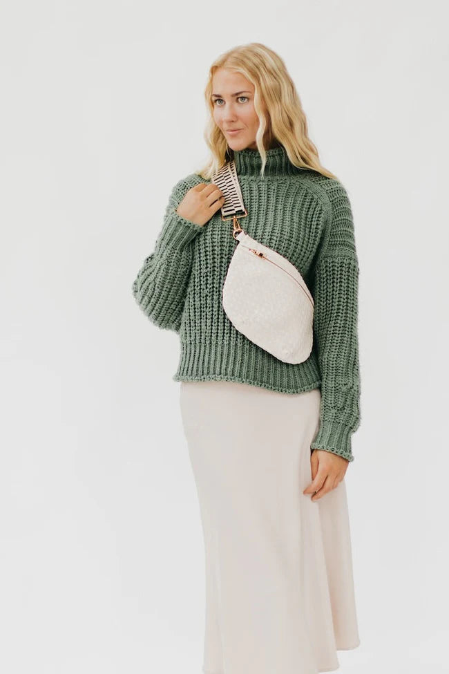 Sonny Woven Bum Bag - Cream
