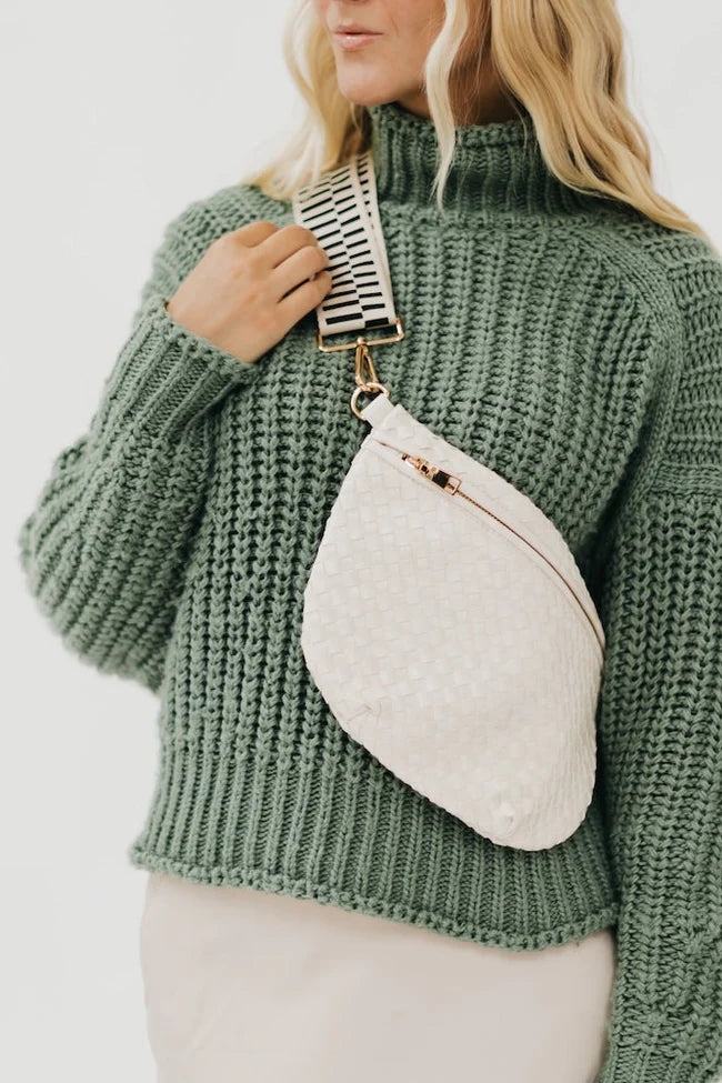 Sonny Woven Bum Bag - Cream