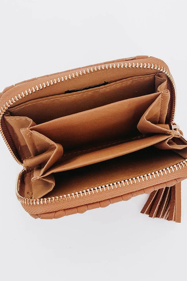 Sonny Woven Wallet - Brown
