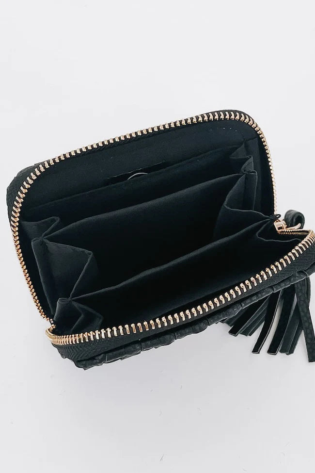 Sonny Woven Wallet - Black