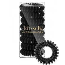 Load image into Gallery viewer, KITSCH: Spiral Hair Ties - Black
