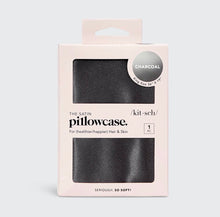 Load image into Gallery viewer, KITSCH: Satin Pillowcase - Charcoal (KING SIZE)
